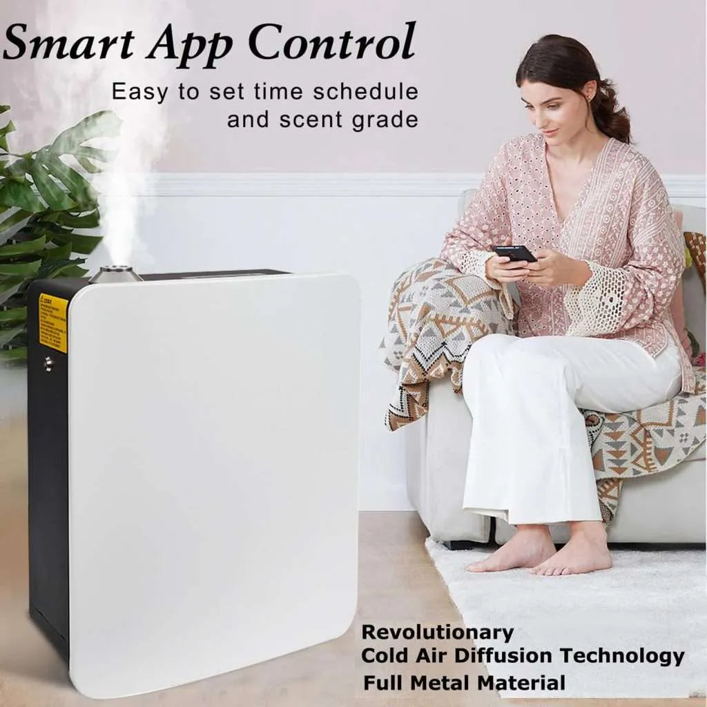 HVAC Scent Diffuser 5000m³ Coverage Cold Air Diffusion HZ-5001